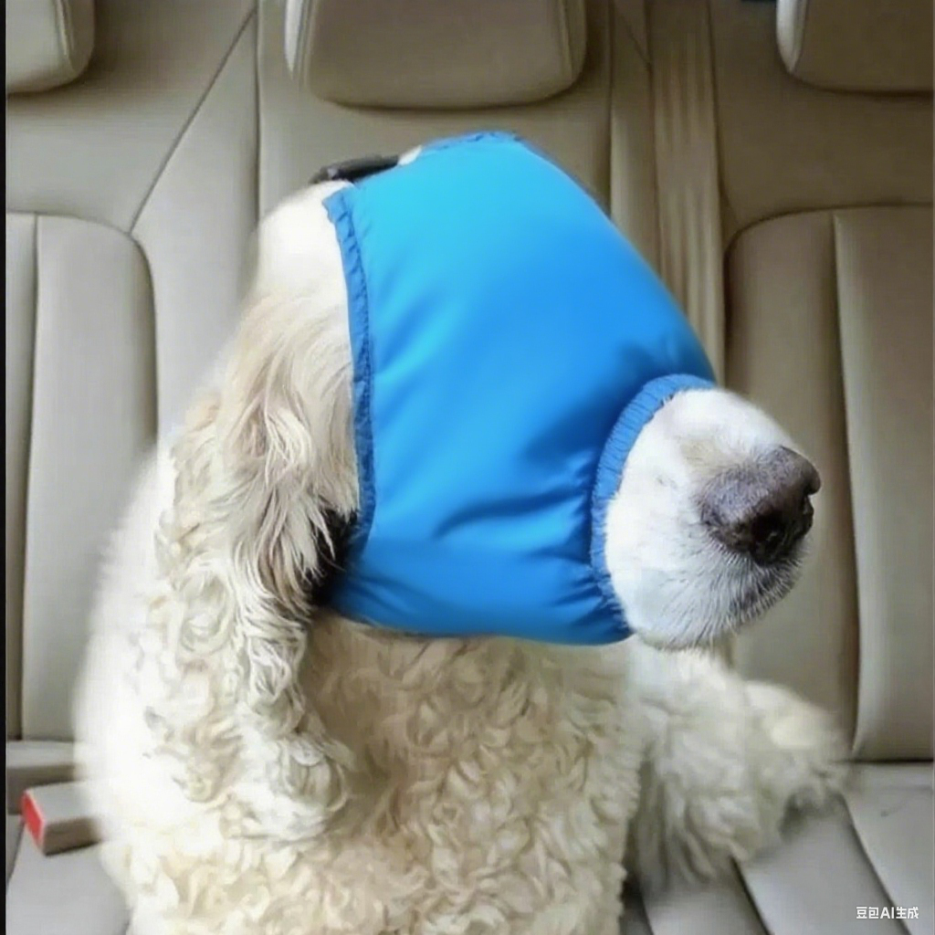 犬用アイマスク 車酔い・グルーミング対策!文字・図案・写真自由プリント - カスタマイズ可能