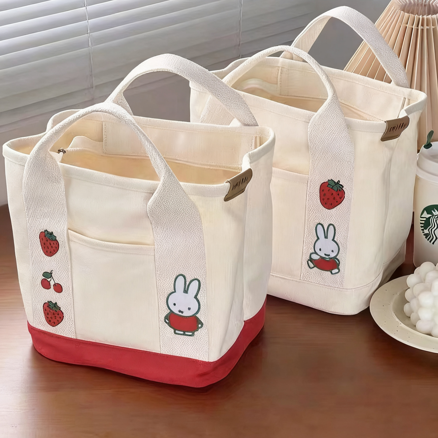 オーダーメイド刺繍キャンバストートバッグ カスタマイズ可能 可愛いデザイン 日常使い・ギフトに最適