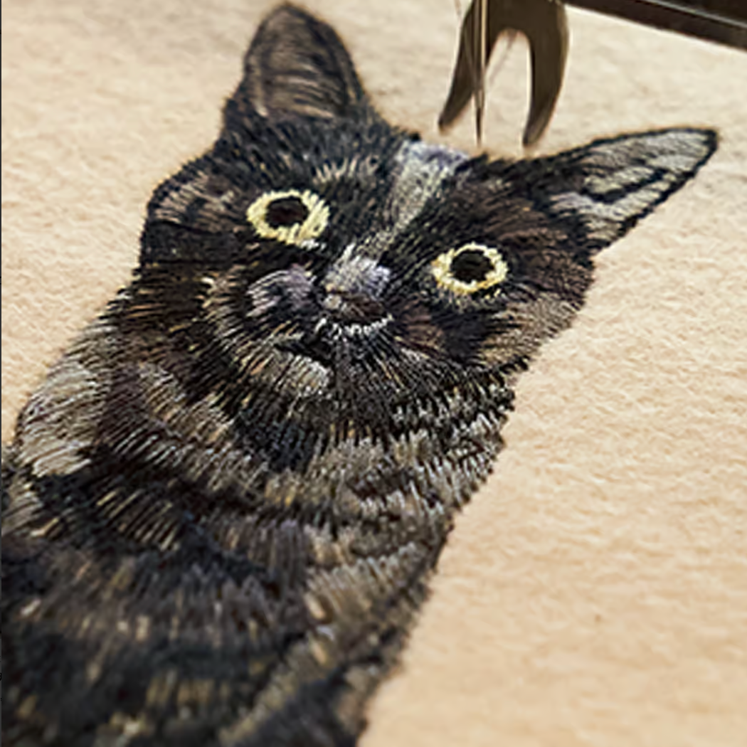 オーダーメイド うちの子刺繍ミニバッグ|愛猫・愛犬写真刺繍トートバッグ オリジナルカスタマイズ