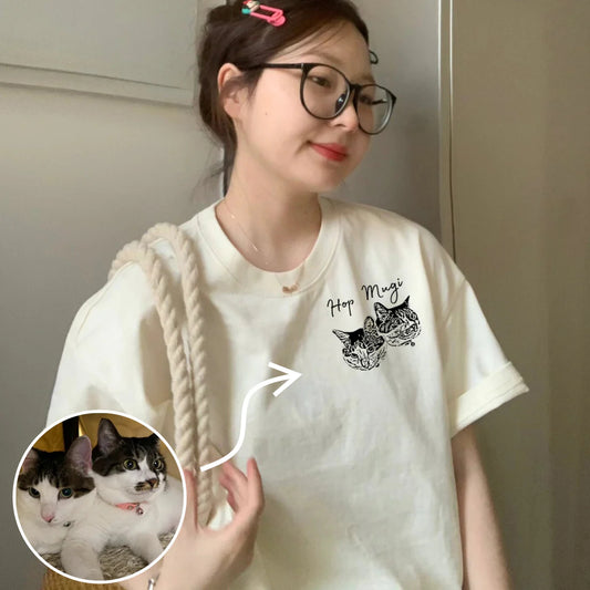 オーダーメイド ペット写真Tシャツ｜愛犬・愛猫の可愛い一枚をプリント