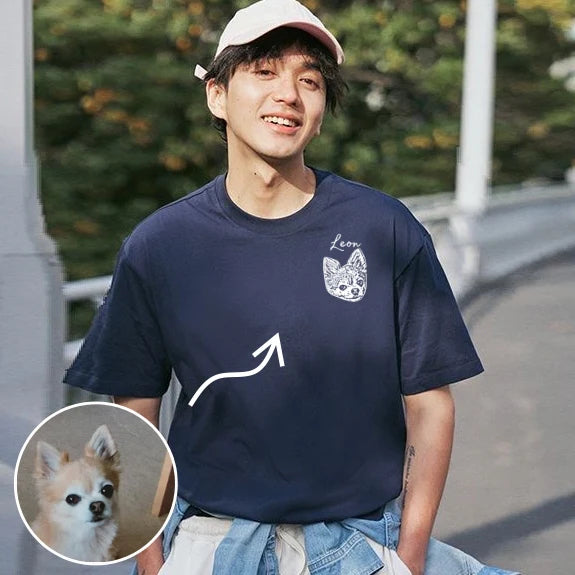 オーダーメイド ペット写真Tシャツ｜愛犬・愛猫の可愛い一枚をプリント