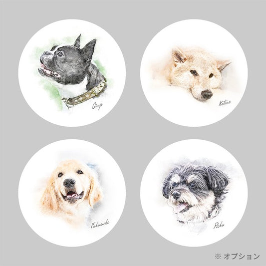 🌟【PAW&ART 水彩レアリズム】オーダーメイドペット似顔絵｜柔らか筆致で宿る愛犬猫の儚げなる表情 カスタムアートギフト