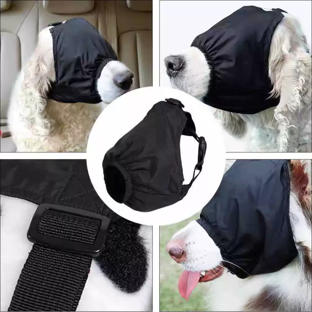 Pawlistyle Dog Calming Eye Mask - Anti Car Sickness, Customizable for Grooming L