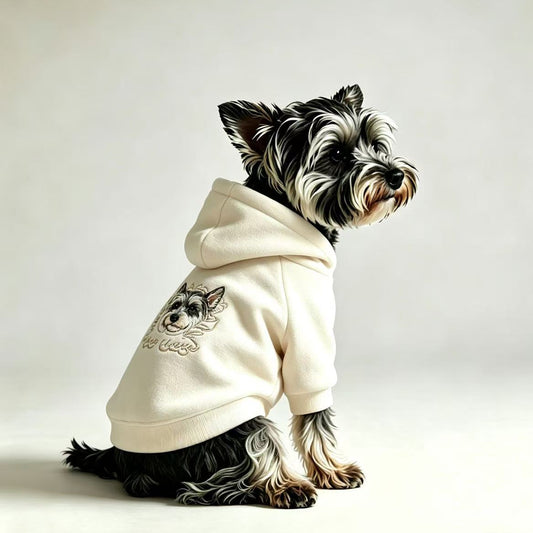 【Pawlistyle 刺繡】愛犬の写真から作るオーダーメイド刺繍パーカー｜うちの子 犬服 カスタム フード付き