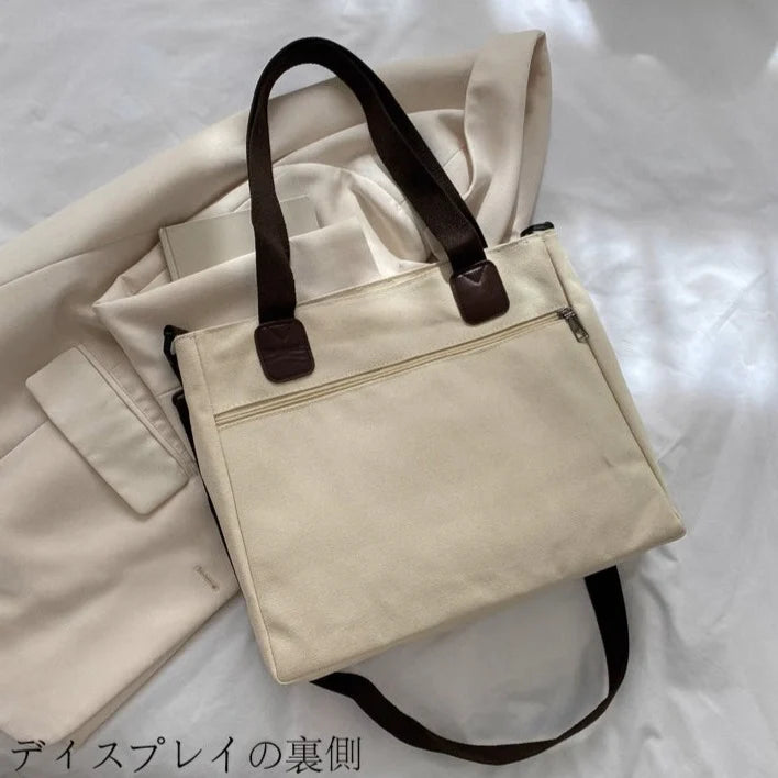 【オリジナルカスタマイズ可能】商店風上質トートバッグ 斜めがけ 2way キャンバスバッグ NEW ARRIVAL