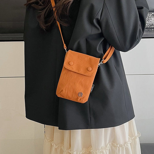 【Pawlistyle 商店風雑貨】名入れ スマホショルダー｜撥水 超軽量 ナイロン ミニポシェット 斜め掛け 散歩 推し活に最適