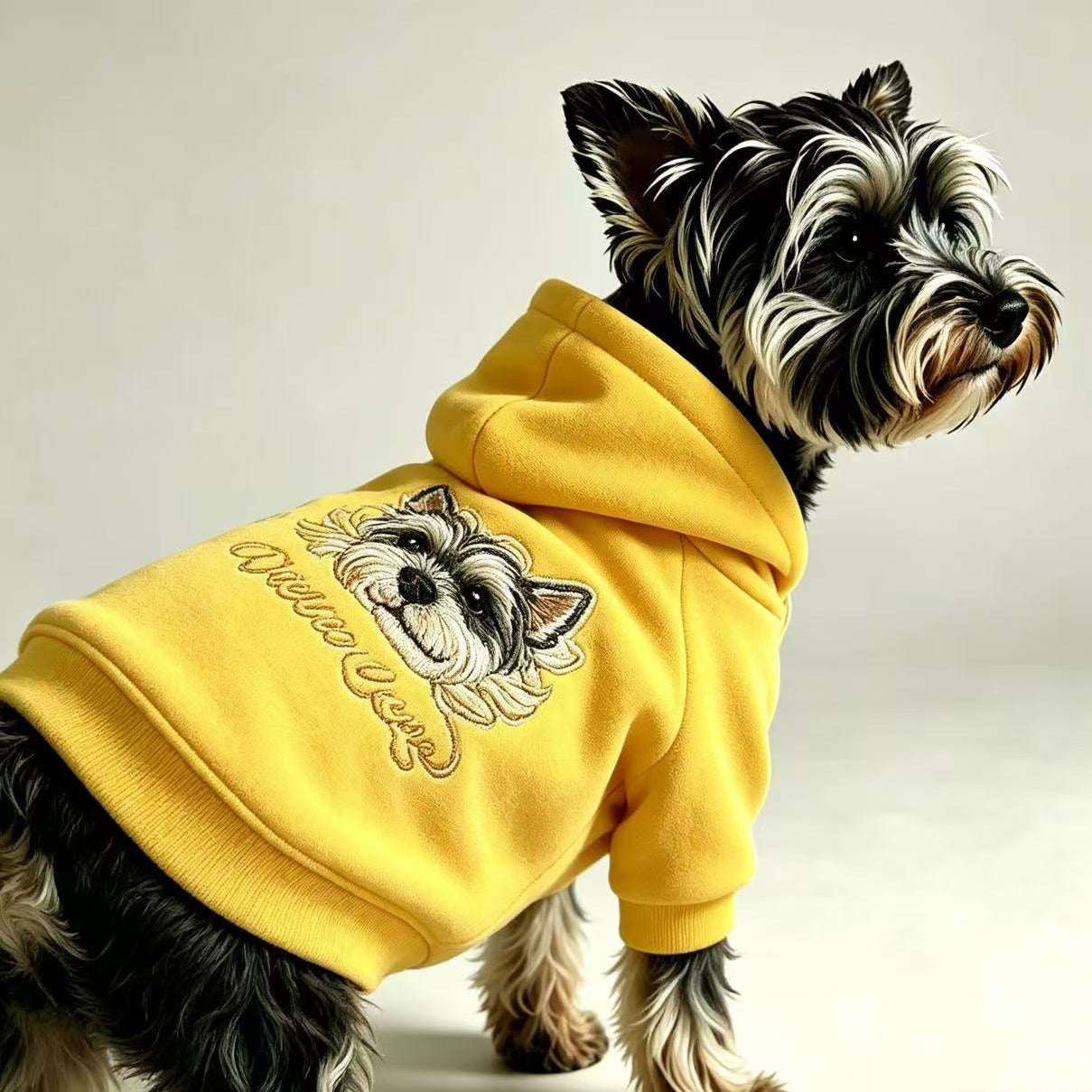 【Pawlistyle 刺繡】愛犬の写真から作るオーダーメイド刺繍パーカー｜うちの子 犬服 カスタム フード付き