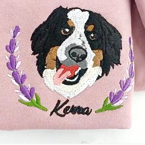 【Pawlistyle 刺繡 】カスタム刺繍のペットのスウェットシャツ