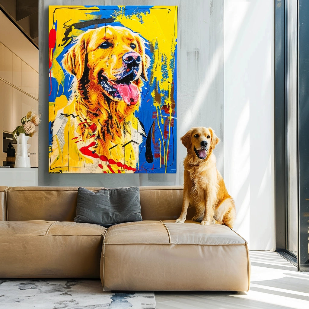 🌟オーダーメイド ペット似顔絵 アートキャンバス 犬猫ポートレート カスタムイラスト