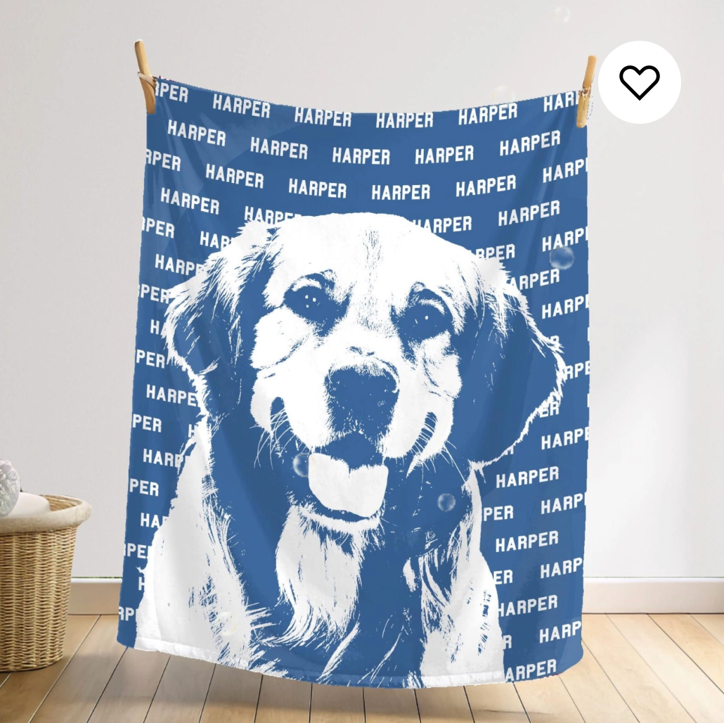 青のブランケット / タペストリー