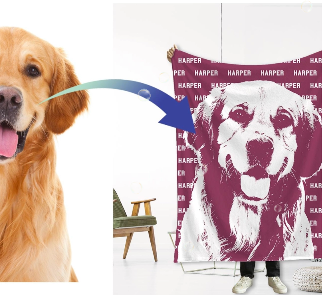 バーガンディ色のブランケット / タペストリー