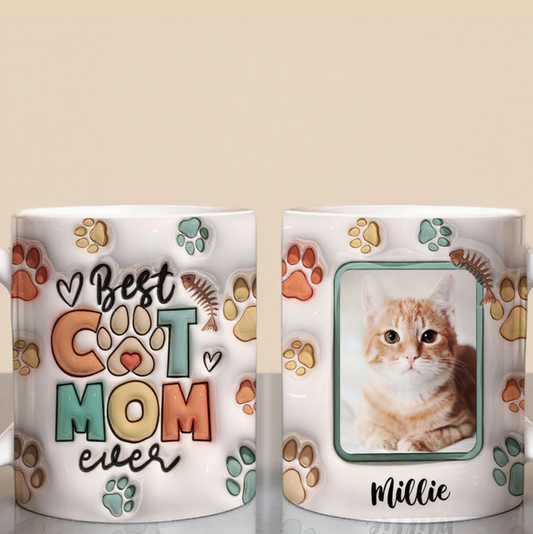 猫テーマの陶磁マグカップセット