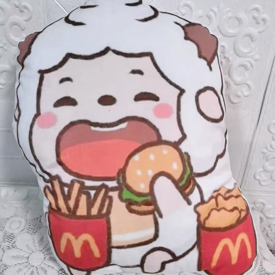 カスタムレンヤン・マクドナルドコラボクッション - パーソナライズされたカートゥーンぬいぐるみ