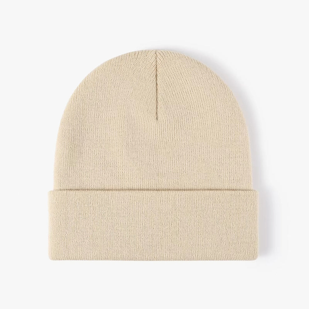 【パーソナライズ可能】刺繍入りニット帽 オーダーメイドビーニーハット 秋冬アクセサリー