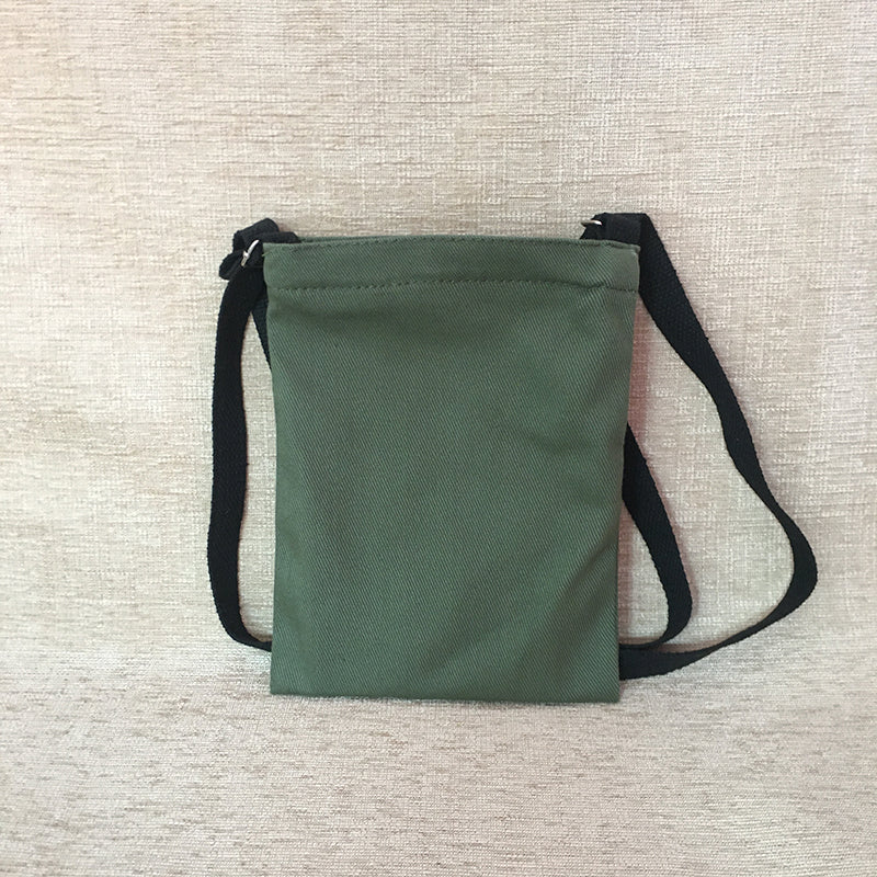 新商品！カスタマイズ可能な クロスボディ帆布スマホポーチ ☆ 商店風デザイン ☆