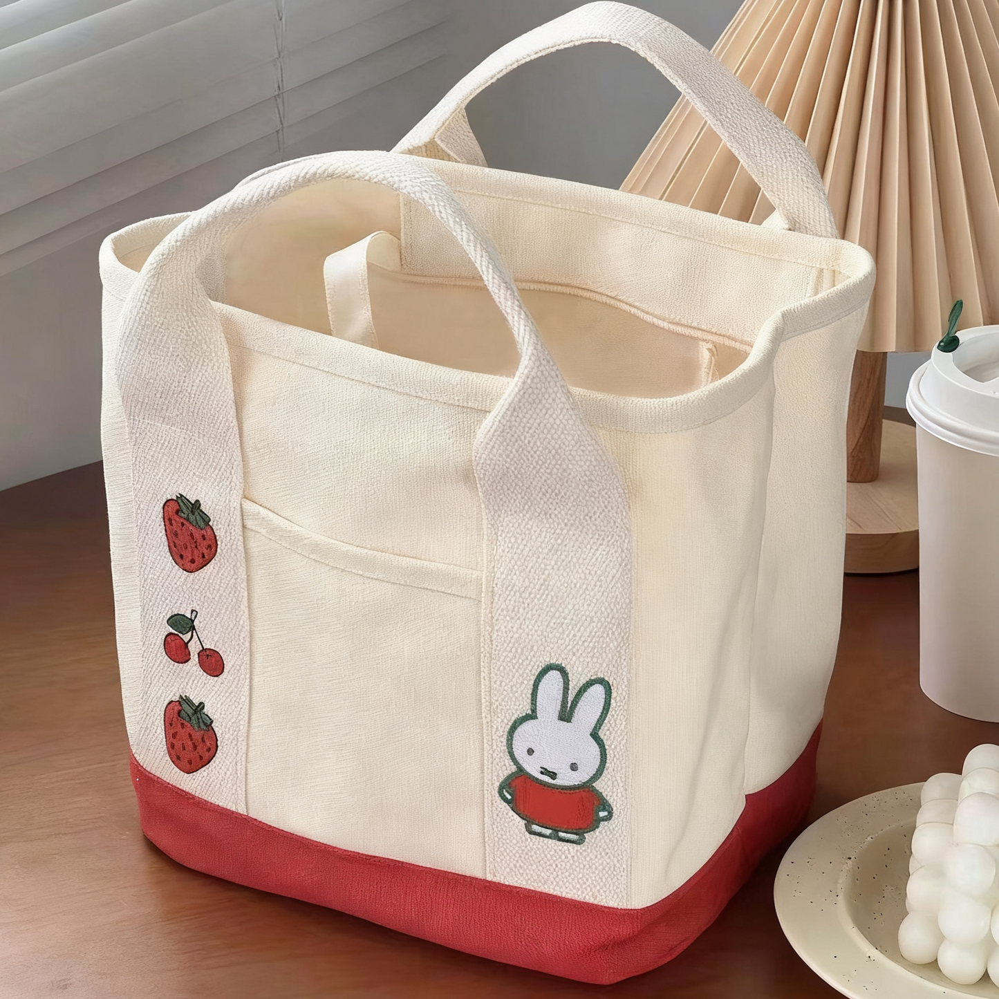 オーダーメイド刺繍キャンバストートバッグ カスタマイズ可能 可愛いデザイン 日常使い・ギフトに最適