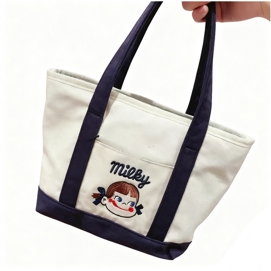 オリジナル刺繍サービス付きトートバッグ カスタマイズ可能