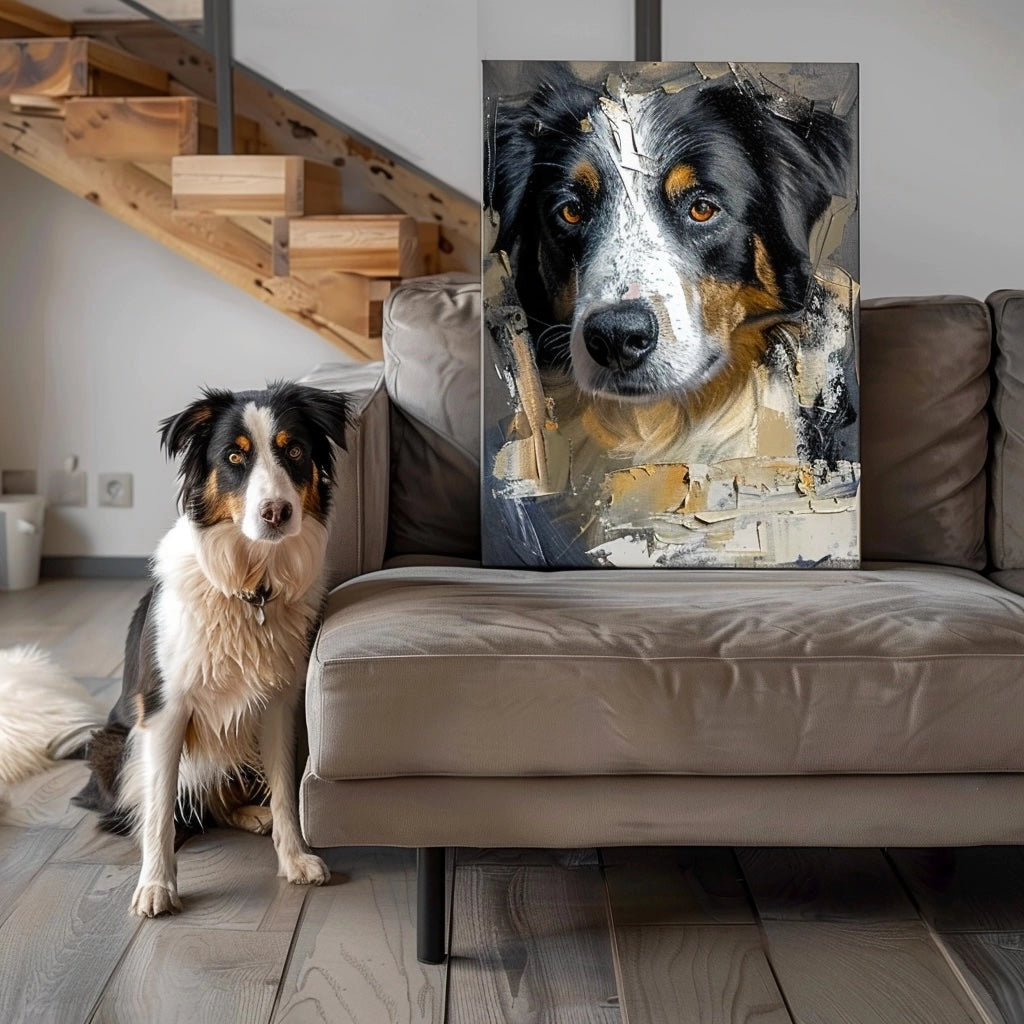 🌟スペシャルエディション ペット似顔絵 オーダーメイドキャンバスアート 犬猫ポートレート