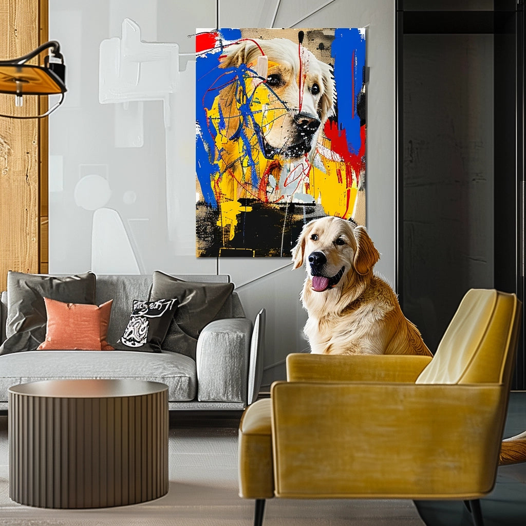 🌟オーダーメイド ペット似顔絵 アートキャンバス 犬猫ポートレート カスタムイラスト