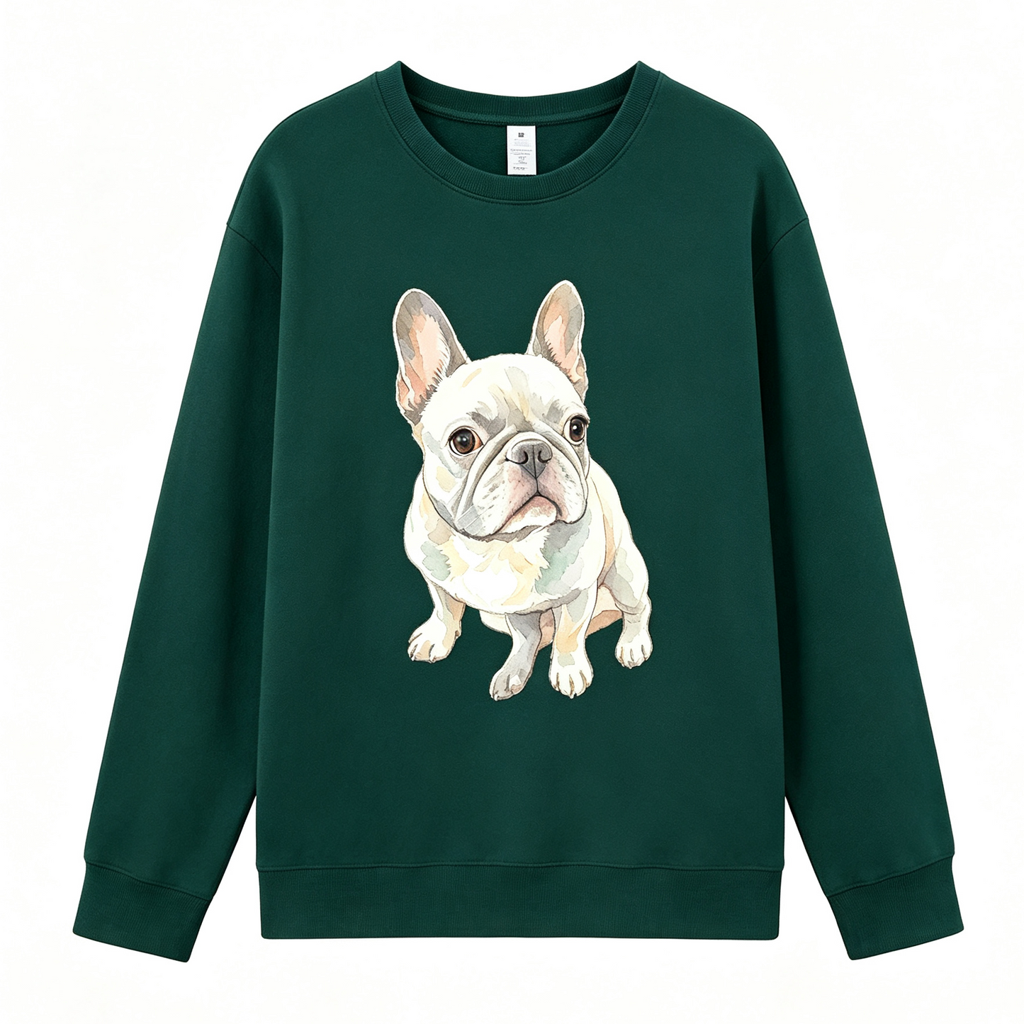 【Pawlistyle 印絵】愛犬・愛猫 水彩画風オーダーメイドロンT｜うちの子 写真から作る 長袖Tシャツ｜ふんわり手描き風 9色展開