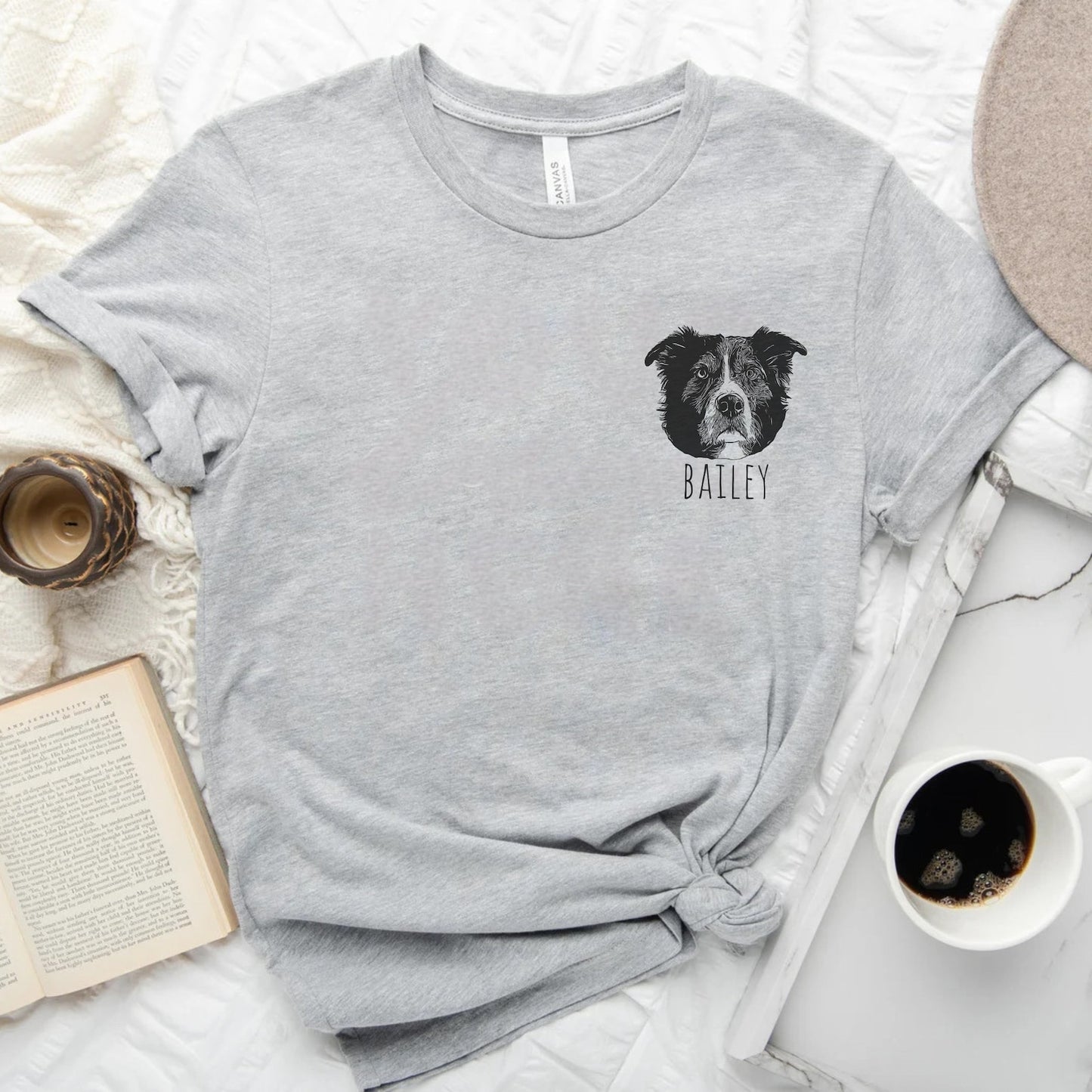【Pawlistyle 印刷】オーダーメイドペット顔プリントTシャツ｜愛犬・愛猫 カスタム 半袖 ユニセックス プレゼント