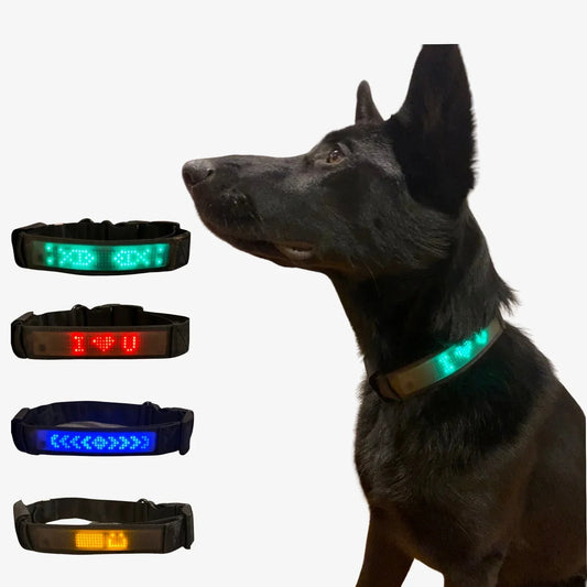 カスタムＬＥＤ犬用首輪 発光効果 四色