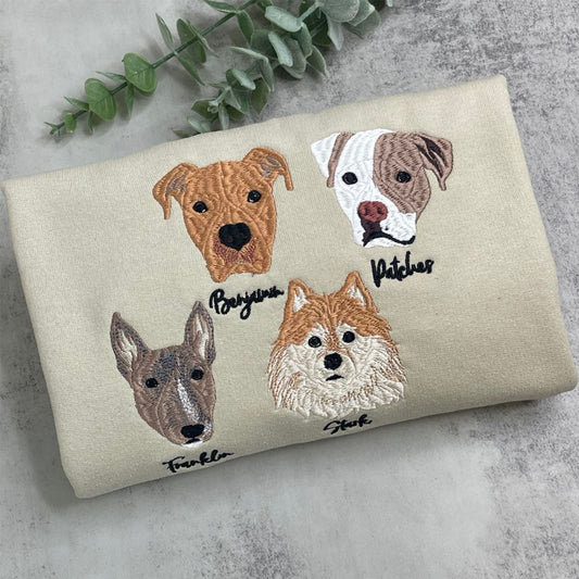 【Pawlistyle 刺繡 】ペット刺繍カスタムウェア T シャツ / スウェット / フーディー 愛宠写真 & 名前入りプレミアギフト