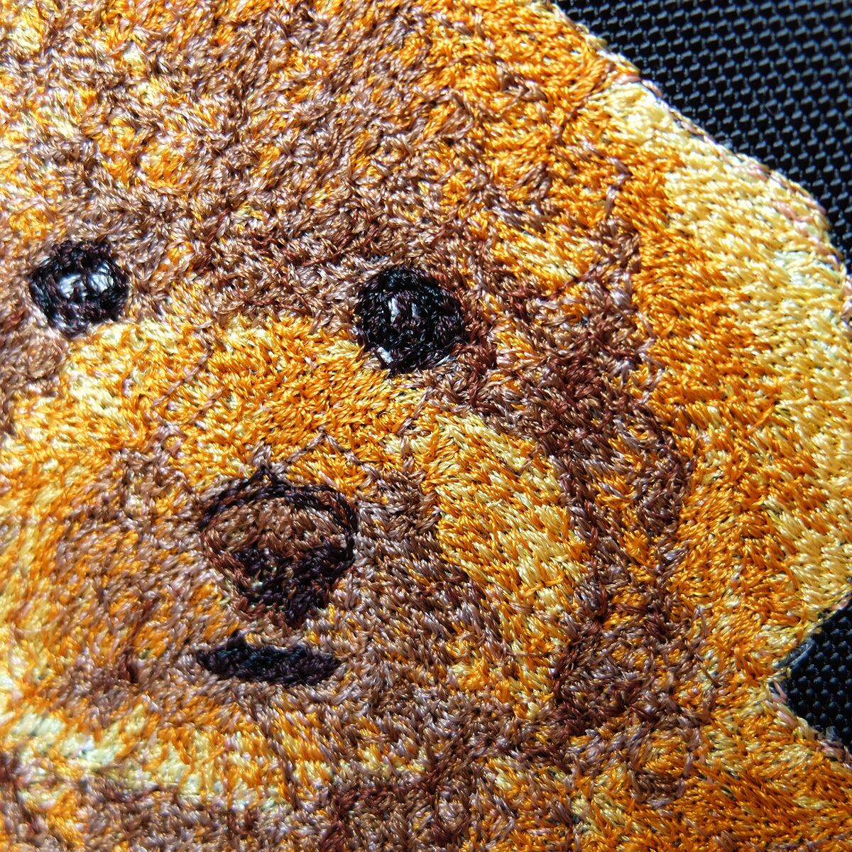 オーダーメイドペット写真刺繍ミニショルダーバッグ｜世界にひとつ 愛猫愛犬リアル刺繍 2way